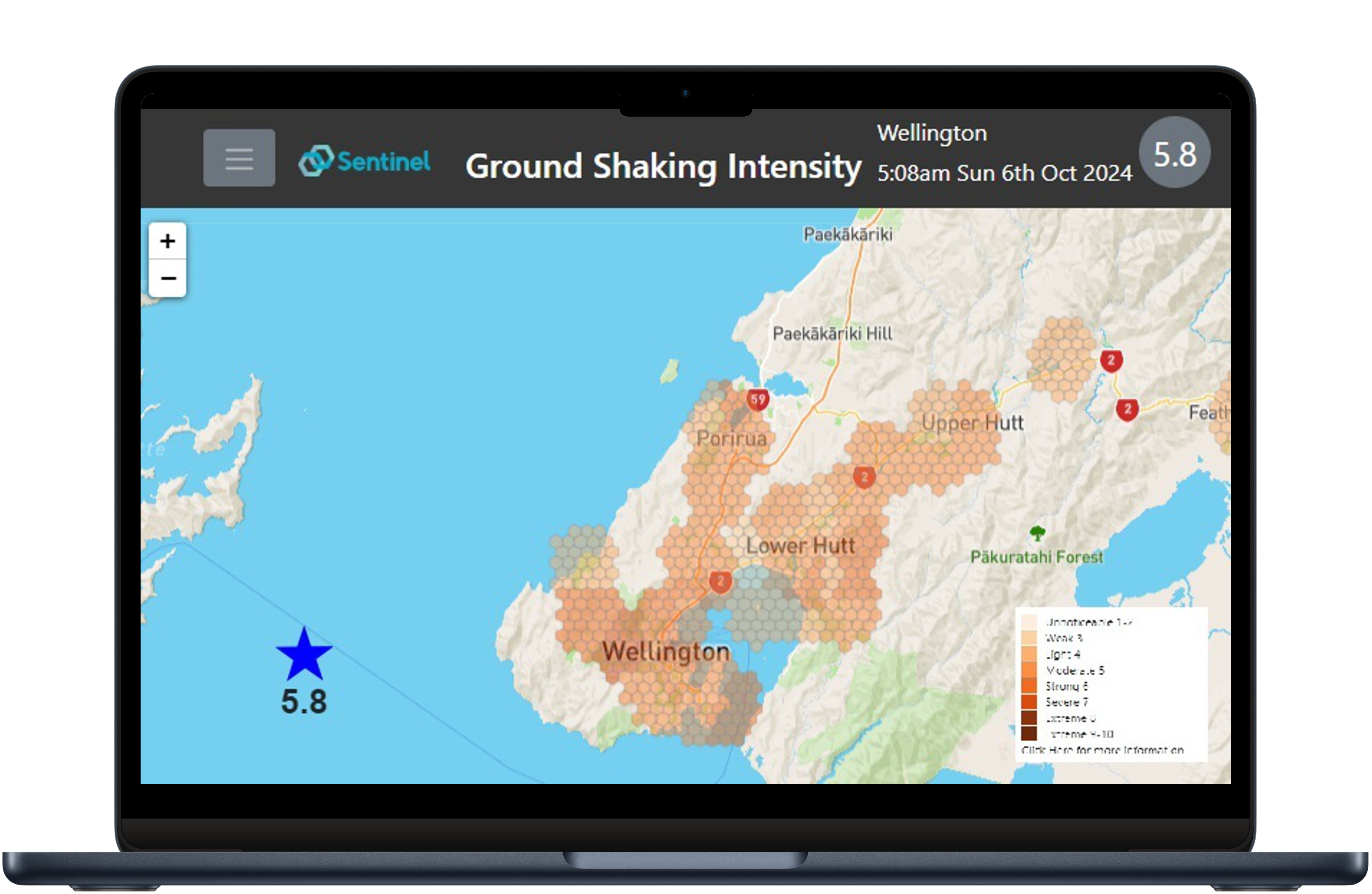 Earthquake sequence impacting Wellington - October 2024
